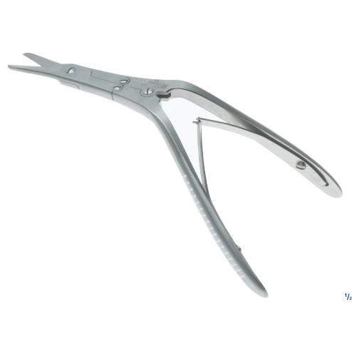 Ножиці, хірургічні, "Caplan", ринологічні, для перегородки носа, вигнуті, загальна довжина 200 мм, 8". Бренд - Asanus Medizintechnik Gmb, Німеччина